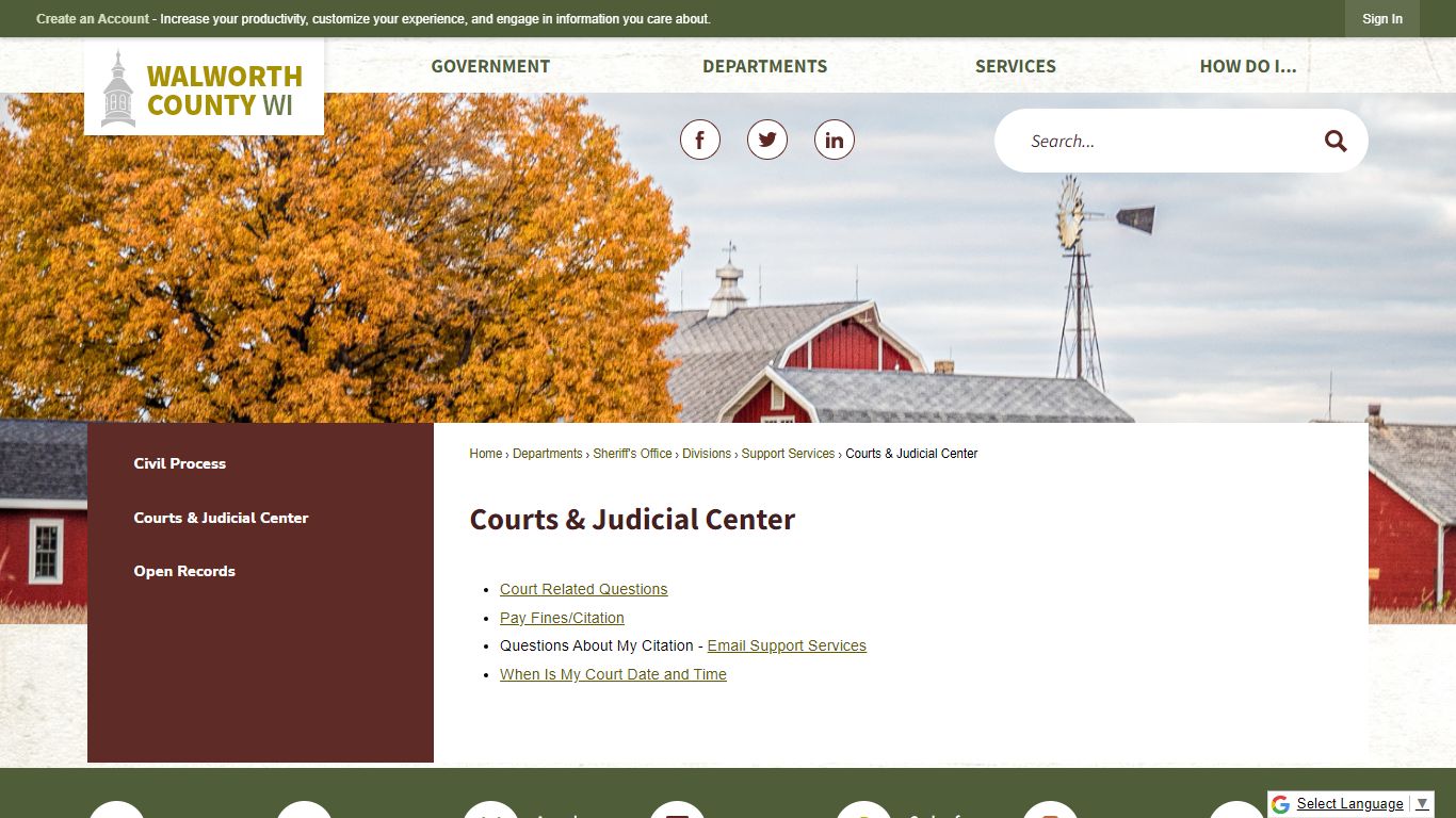 Courts & Judicial Center | Walworth County, WI